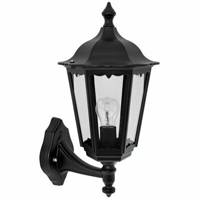 Aussenleuchte Wandleuchte stehend schwarz 1x E27 max. 75W IP43 LANDA Aussenleuchte Wandleuchte stehend schwarz 1x E27 max. 75W IP43 LANDA