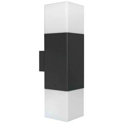 LED Aussenwandleuchte HUDSON anthrazit weiss IP44 LEDs 2x 4W 620lm TRIO LED Aussenwandleuchte HUDSON anthrazit weiss IP44 LEDs 2x 4W 620lm TRIO