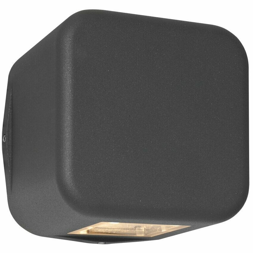 LED Aussenwandleuchte Aussenlampe KUBS120 Alu graphit Down IP65 LEDs 8W 610lm LANDA