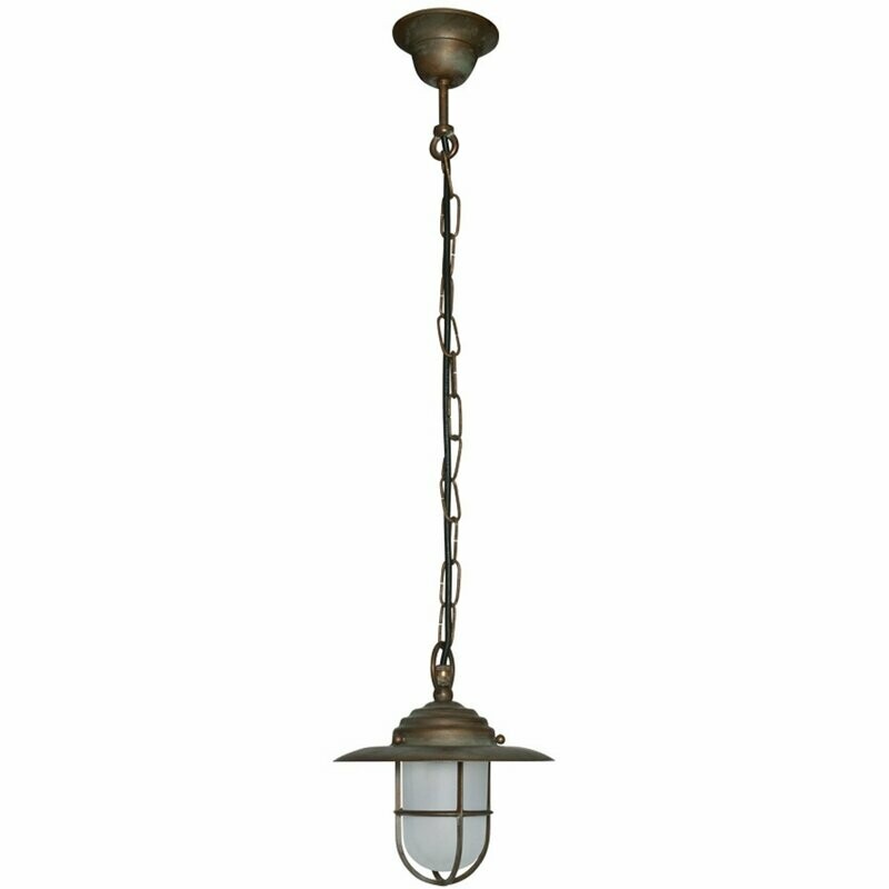 AUSSEN Deckenleuchte Pendelleuchte Altmessingguss patiniert IP44 MORETTI AUSSEN Deckenleuchte Pendelleuchte Altmessingguss patiniert IP44 MORETTI
