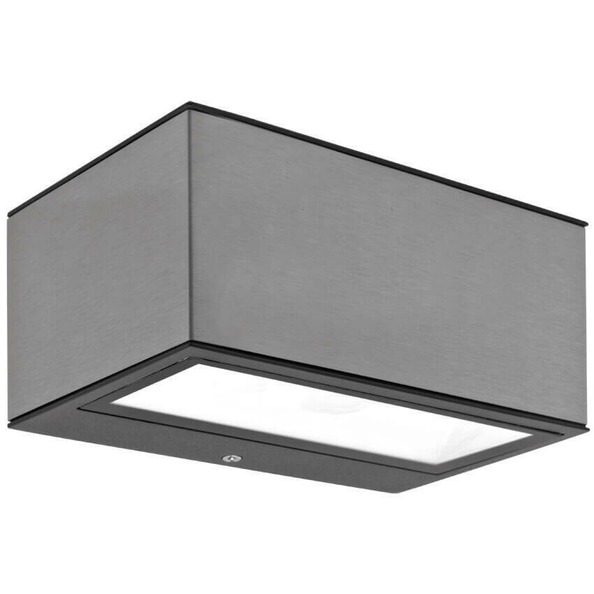 LED Aussenwandleuchte Aussenlampe GEMINI Edelstahl Up Down LEDs 10W 500lm LUTEC