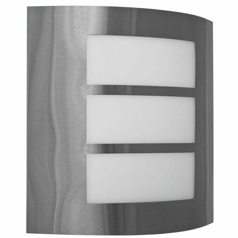 Aussenleuchte Aussenwandleuchte Edelstahl Kunststoff weiss IP44 max.60W EGLO Aussenleuchte Aussenwandleuchte Edelstahl Kunststoff weiss IP44 max.60W EGLO