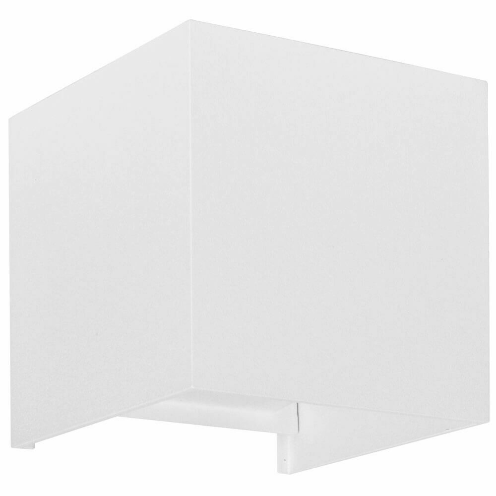 LED Aussenwandleuchte Aussenlampe Alu weiss Up Down LEDs 6W 370lm LEDmaxx
