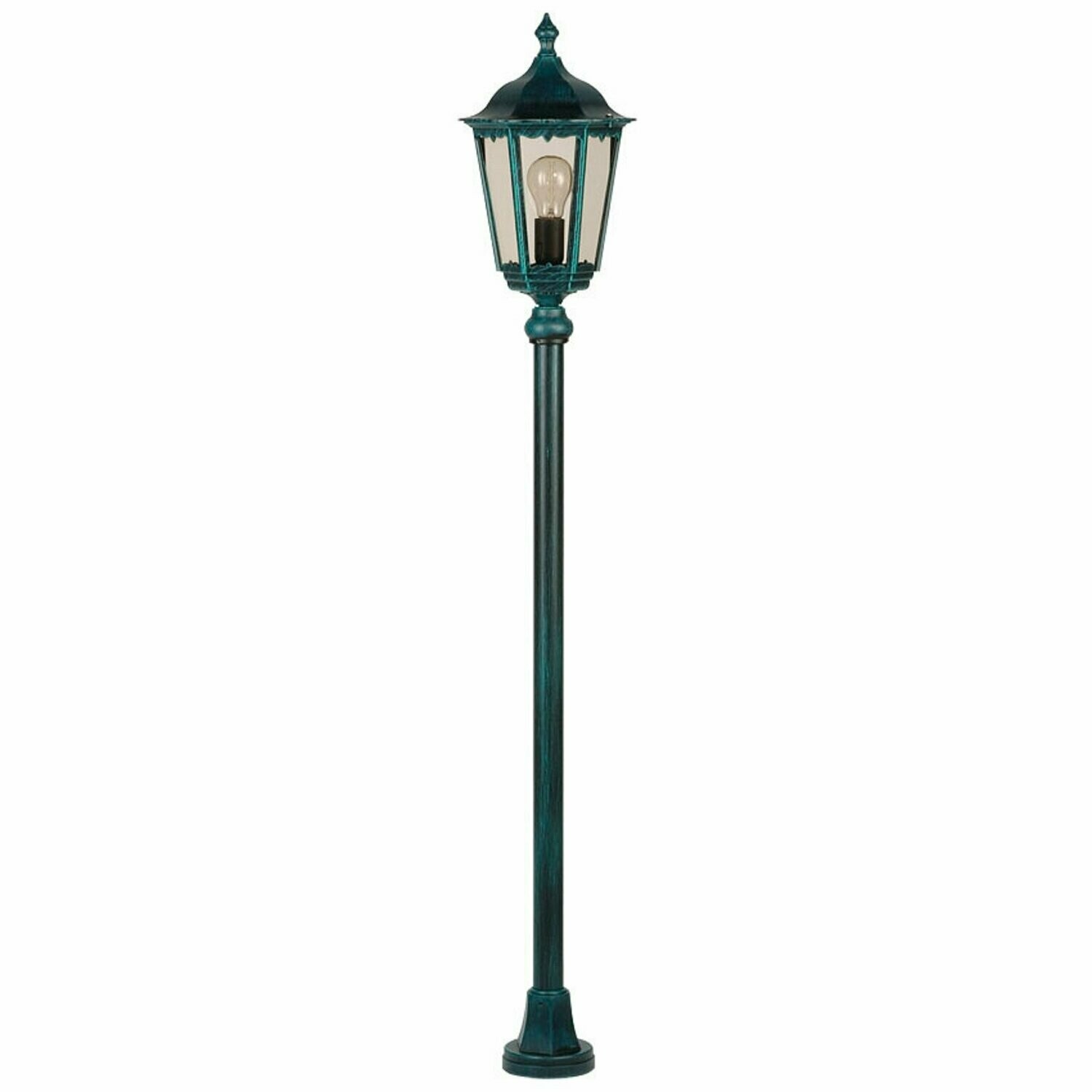 Aussenleuchte Standleuchte Laterne FIRENZE grün Höhe 135cm 1x E27 max. 100W IP43 LANDA