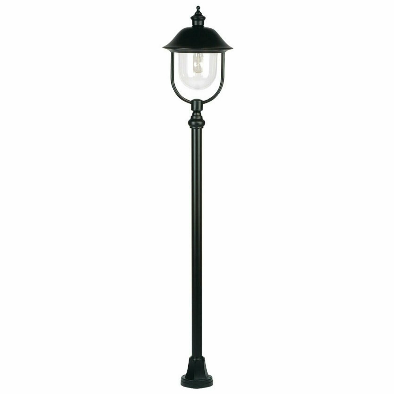 Aussenleuchte Standleuchte Laterne schwarz Höhe 132cm 1x E27 max. 100W  LANDA