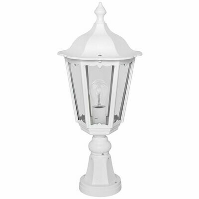 Aussenleuchte Sockelleuchte Laterne FIRENZE weiss 1x E27 max. 75W IP43 LANDA Aussenleuchte Sockelleuchte Laterne FIRENZE weiss 1x E27 max. 75W IP43 LANDA
