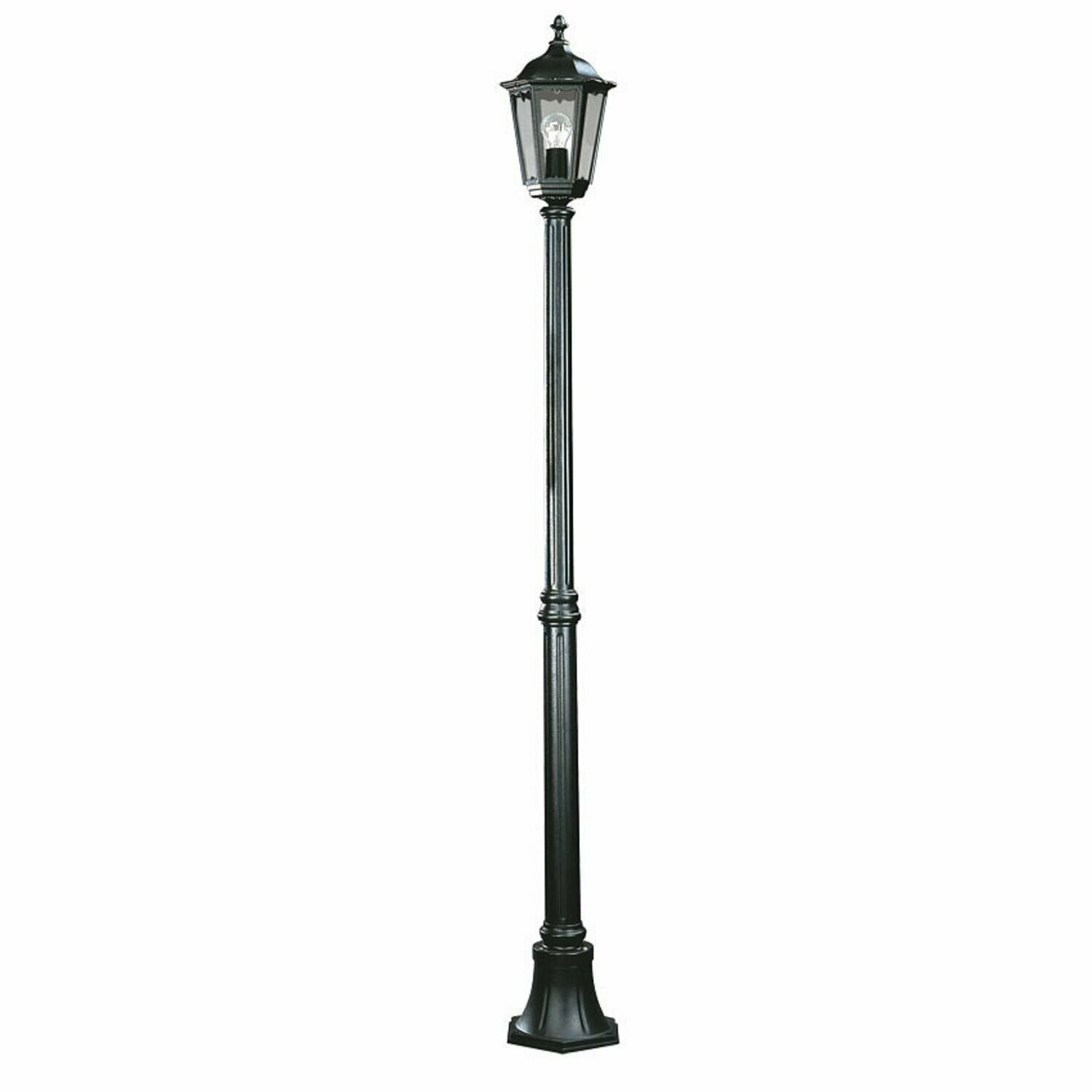 Aussenleuchte Standleuchte Laterne FIRENZE schwarz Höhe 190cm 1x E27 max. 75W IP43 LANDA