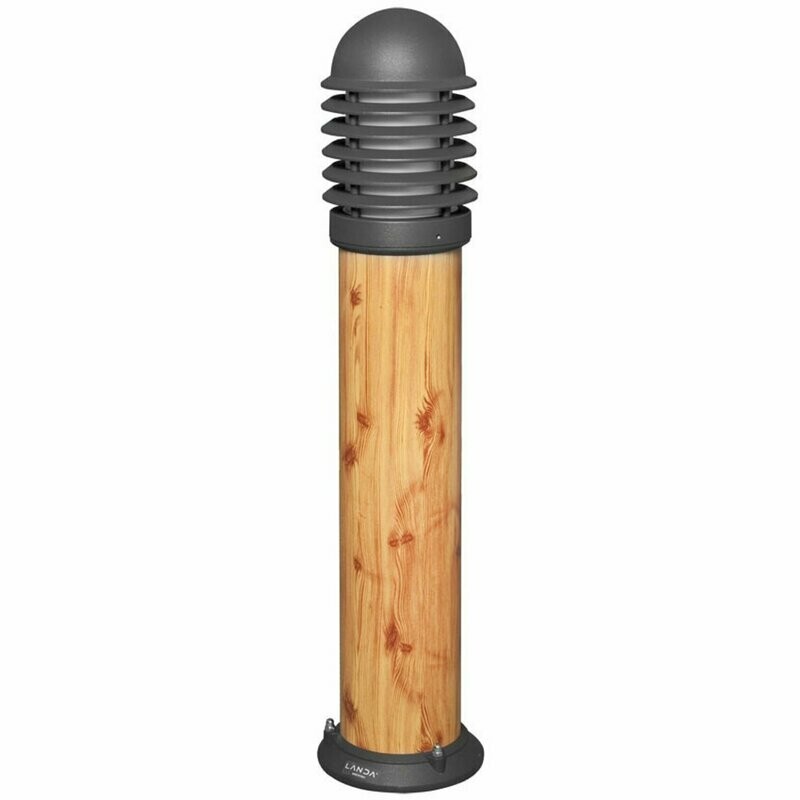 Aussenleuchte Aussen Pollerleuchte Holzoptik Höhe 750mm 1x E27 max. 100W LANDA Aussenleuchte Aussen Pollerleuchte Holzoptik Höhe 750mm 1x E27 max. 100W LANDA