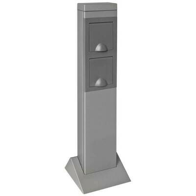 Steckdosensäule Energiesäule IP44 Aluminium 2 Steckdosen REV Steckdosensäule Energiesäule IP44 Aluminium 2 Steckdosen REV