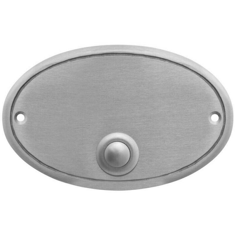Klingel Klingeltaster oval UP Unterputz Messing vernickelt mit Gravurfeld Heidemann Klingel Klingeltaster oval UP Unterputz Messing vernickelt mit Gravurfeld Heidemann