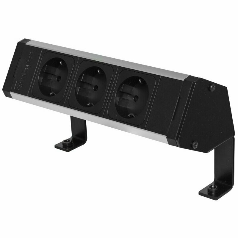Möbelanbausteckdose 3 Schuko Steckdosen Anbausteckdose Kopp VersaDESK Möbelanbausteckdose 3 Schuko Steckdosen Anbausteckdose Kopp VersaDESK