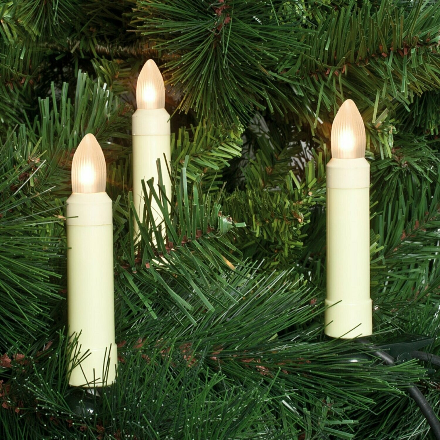 LED AUSSEN Weihnachtsbaumkette Christbaumbeleuchtung 30 x E10 0,2W ROTPFEIL