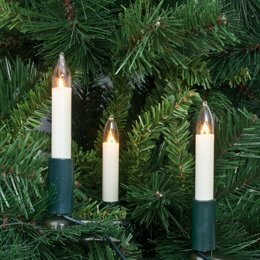 INNEN Weihnachtsbaumkette Christbaumbeleuchtung 15 x E10 16V 3W ROTPFEIL