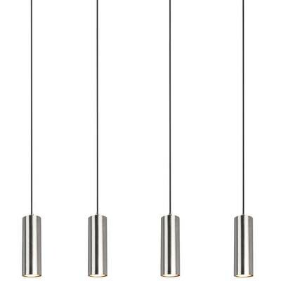 Pendelleuchte Hängeleuchte MARLEY Metall nickelfarben matt 4x GU10 max. 35W TRIO Pendelleuchte Hängeleuchte MARLEY Metall nickelfarben matt 4x GU10 max. 35W TRIO