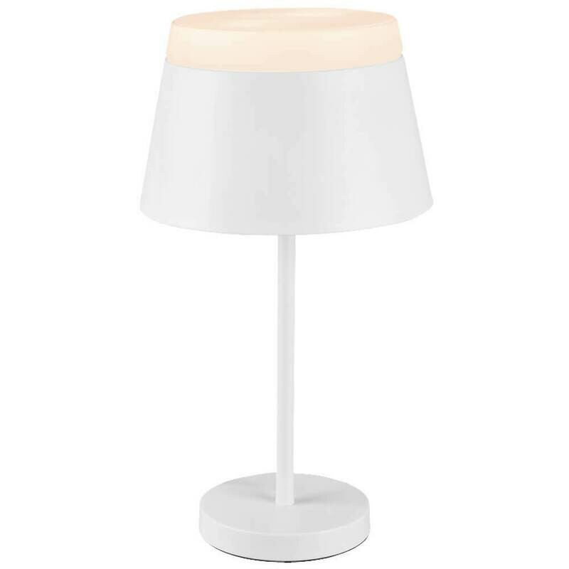 Tischleuchte Tischlampe BARONESS Metall weiss Kunststoff opal 2x E14 max. 15W TRIO Tischleuchte Tischlampe BARONESS Metall weiss Kunststoff opal 2x E14 max. 15W TRIO