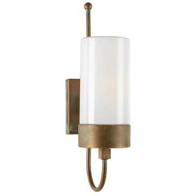 Aussenwandleuchte Wandlampe Altmessing patiniert Messing Glas opal MORETTI LUCE Aussenwandleuchte Wandlampe Altmessing patiniert Messing Glas opal MORETTI LUCE