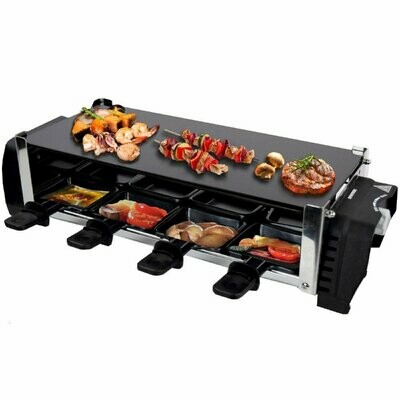 Raclette mit Glas-Keramik Grillplatte Aarau für 8 Personen Raclette mit Glas-Keramik Grillplatte Aarau für 8 Personen