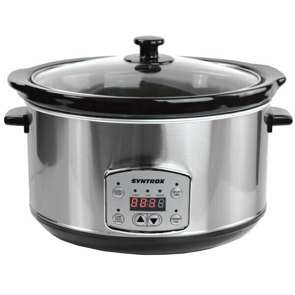 Digitaler Slow Cooker 4,5 Liter mit Timer Digitaler Slow Cooker 4,5 Liter mit Timer