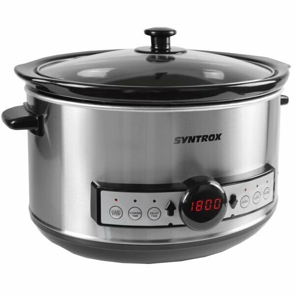 Digitaler Slow Cooker 4,5 Liter mit Timer Digitaler Slow Cooker 4,5 Liter mit Timer