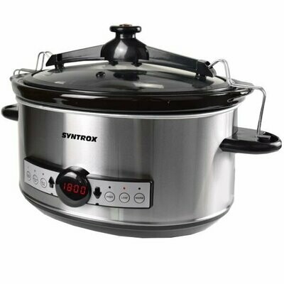 Syntrox Germany Digitaler Slow Cooker 6,5 Liter mit Timer Syntrox Germany Digitaler Slow Cooker 6,5 Liter mit Timer