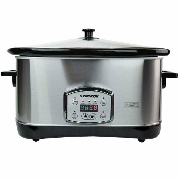 7,5 Liter Edelstahl Slow Cooker mit Warmhaltefunktion 7,5 Liter Edelstahl Slow Cooker mit Warmhaltefunktion