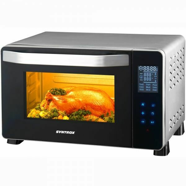 45 L Digitaler Miniofen Stand Backofen mit Touch Screen Monterrey Umluft Drehspiess Minibackofen Pizzaofen 45 L Digitaler Miniofen Stand Backofen mit Touch Screen Monterrey Umluft Drehspiess Minibackofen Pizzaofen