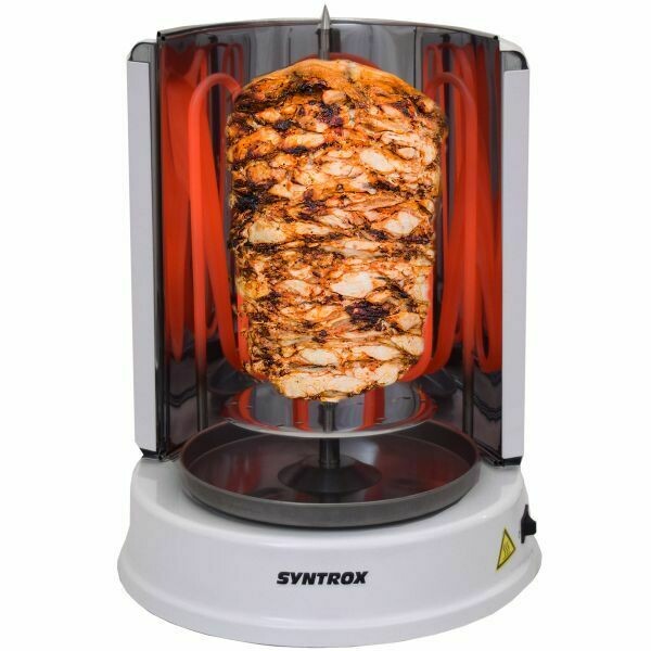 Dönergrill Rotisserie Gyrosgrill Hähnchengrill Tischgrill weiss Dönergrill Rotisserie Gyrosgrill Hähnchengrill Tischgrill weiss