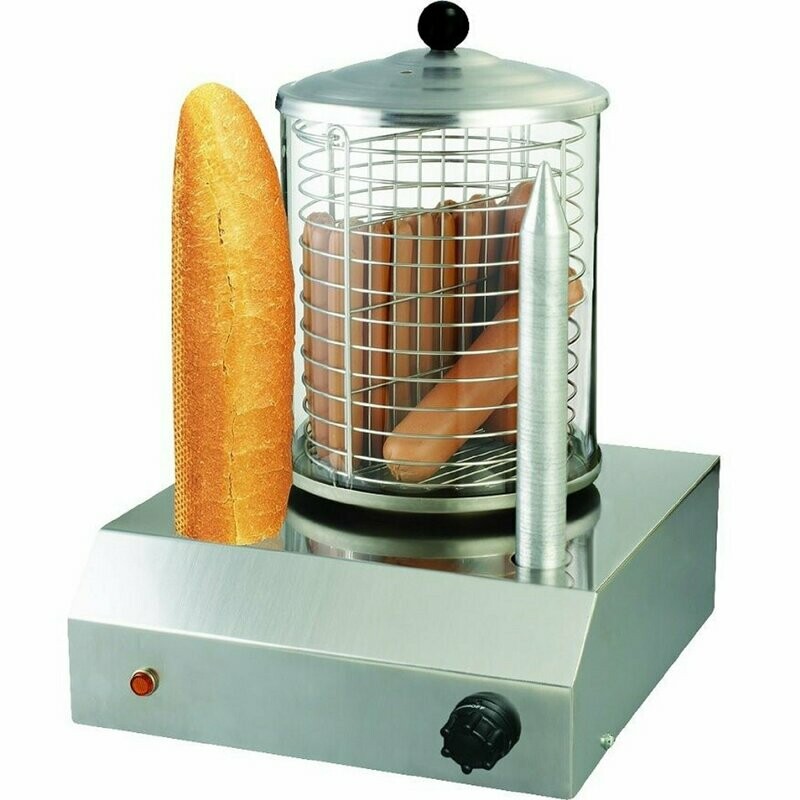 Hot Dog Maker mit 2 Spiessen und Würstchenwärmer Bockwurstwärmer