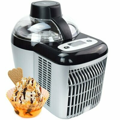 Eismaschine Selbstkühlend 90W Frozen Yogurt Milchshake Maschine Flaschenkühler