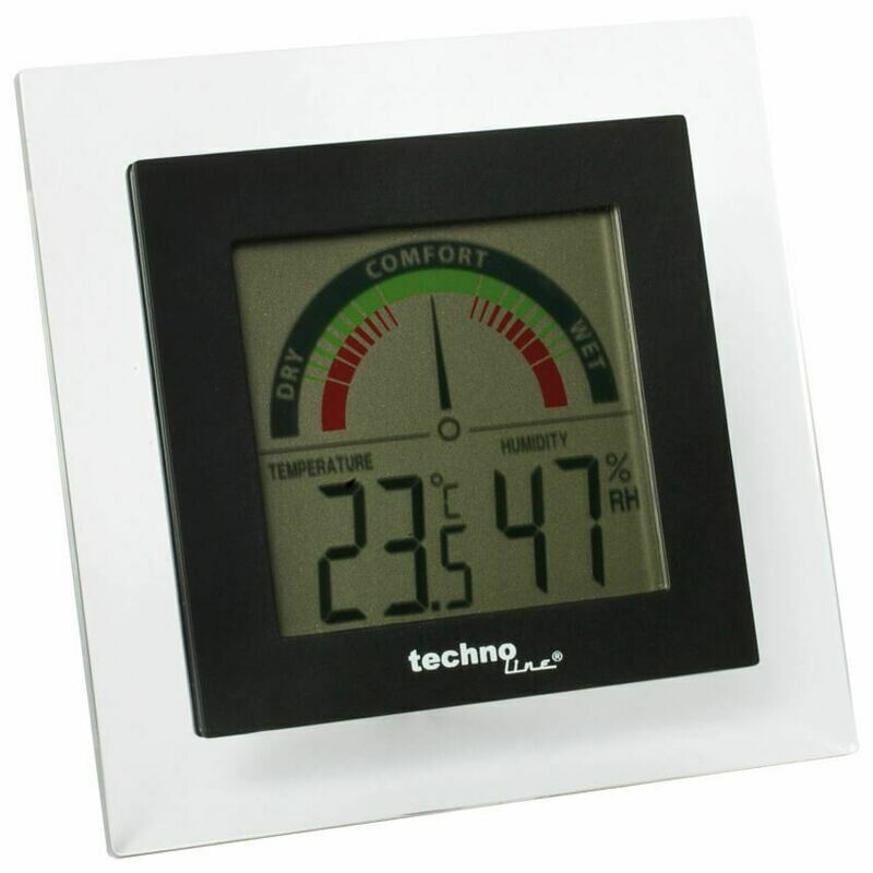Innen-Thermometer Hygrometer Kunststoff weiss Techno line Innen-Thermometer Hygrometer Kunststoff weiss Techno line