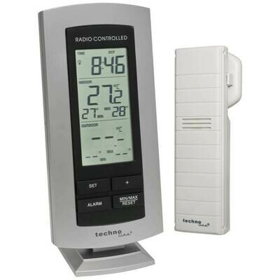 Digital-Wetterstation mit Funkuhr Außentemperaturanzeige Techno line WS 9140