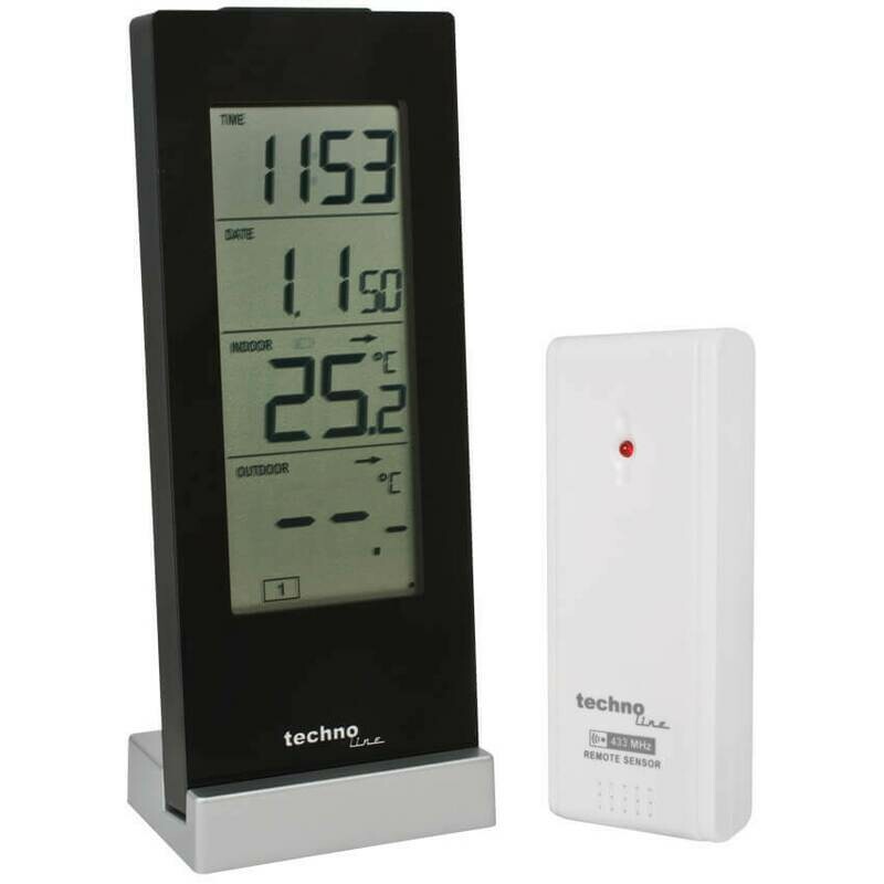 Digital-Wetterstation mit Funkuhr Außentemperaturanzeige Techno line WS 9767 Digital-Wetterstation mit Funkuhr Außentemperaturanzeige Techno line WS 9767