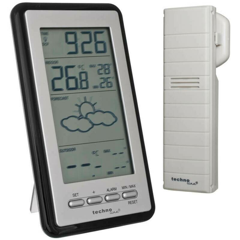 Digital-Wetterstation mit Funkuhr und Außentemperaturanzeige Techno line WS 9130 IT Digital-Wetterstation mit Funkuhr und Außentemperaturanzeige Techno line WS 9130 IT