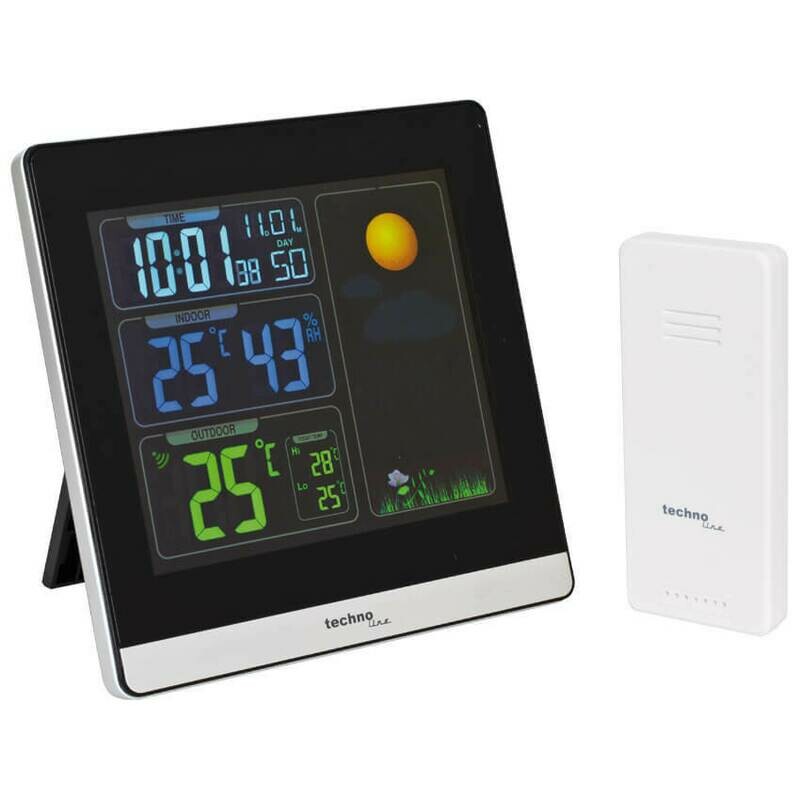 Digital-Wetterstation mit Funkuhr und Außentemperaturanzeige Techno line WS 6448 Digital-Wetterstation mit Funkuhr und Außentemperaturanzeige Techno line WS 6448