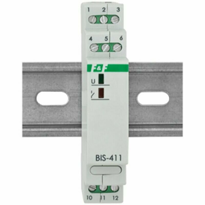 elektronischer Stromstoßschalter für Reiheneinbau Schließer 230V 10A F&F BIS-411 elektronischer Stromstoßschalter für Reiheneinbau Schließer 230V 10A F&F BIS-411
