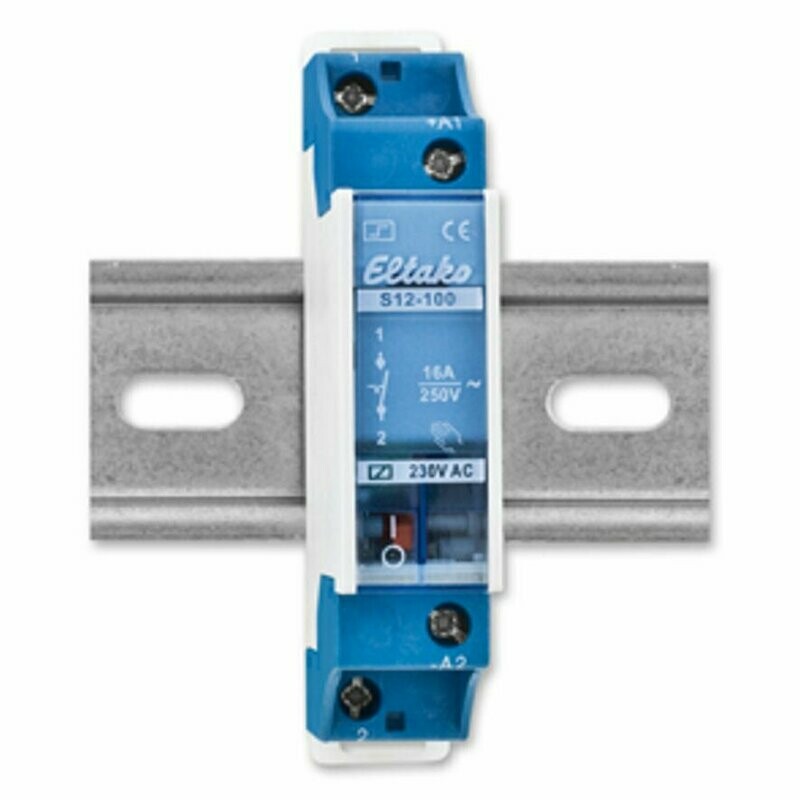 Stromstoßschalter für Reiheneinbau 230V 16A Schließer Eltako S12-100-230V Stromstoßschalter für Reiheneinbau 230V 16A Schließer Eltako S12-100-230V