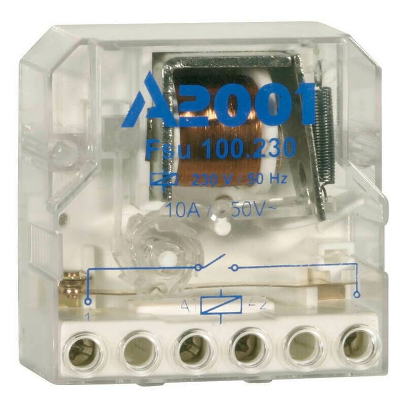 Stromstoßschalter für Unterputz-Montage 230V 10A Schließer A2001 Fsu 100.230 Stromstoßschalter für Unterputz-Montage 230V 10A Schließer A2001 Fsu 100.230