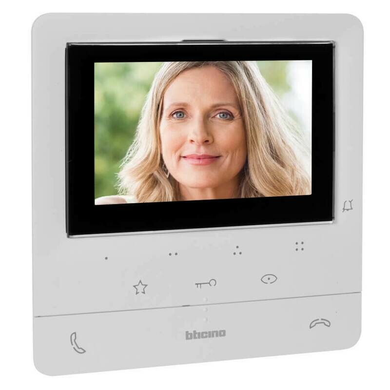 Video Innenstation 5 Video Innenstation 5" Monitor VD-607 weiss für Video Türsprechanlage CLASSE 100V16E BTICINO