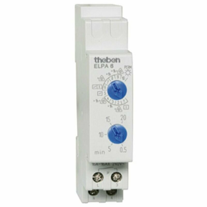 Treppenlichtzeitschalter Reiheneinbau 230V 16A ELPA6 THEBEN Treppenlichtzeitschalter Reiheneinbau 230V 16A ELPA6 THEBEN