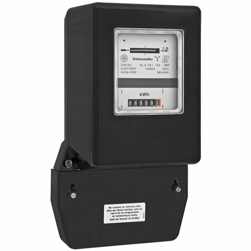 Stromzähler für Drehstrom dreiphasig 400V 10/40A eichfähig Stromzähler für Drehstrom dreiphasig 400V 10/40A eichfähig
