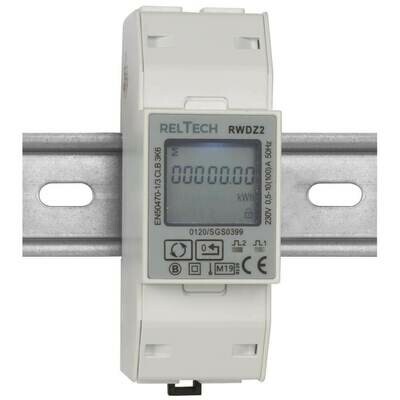 Stromzähler für Wechselstrom einphasig 230V-AC/0,5-10(100)A beglaubigt RELTECH