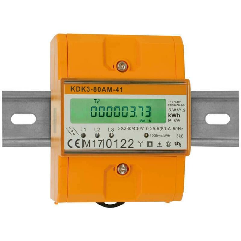 Stromzähler für Drehstrom dreiphasig 3 x 230V-AC/5 (80)A beglaubigt KDK COUNT3 Stromzähler für Drehstrom dreiphasig 3 x 230V-AC/5 (80)A beglaubigt KDK COUNT3