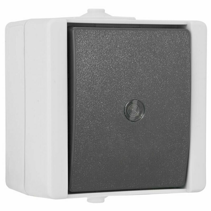 Taster beleuchtet IP44 Aufputz Feuchtraum KOPP proAQA Taster beleuchtet IP44 Aufputz Feuchtraum KOPP proAQA
