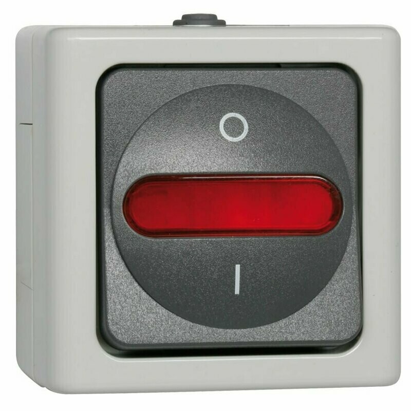 Kontrollschalter (Aus-/Wechselschalter) IP44 Aufputz Feuchtraum Kopp BLUE ELECTRIC Kontrollschalter (Aus-/Wechselschalter) IP44 Aufputz Feuchtraum Kopp BLUE ELECTRIC