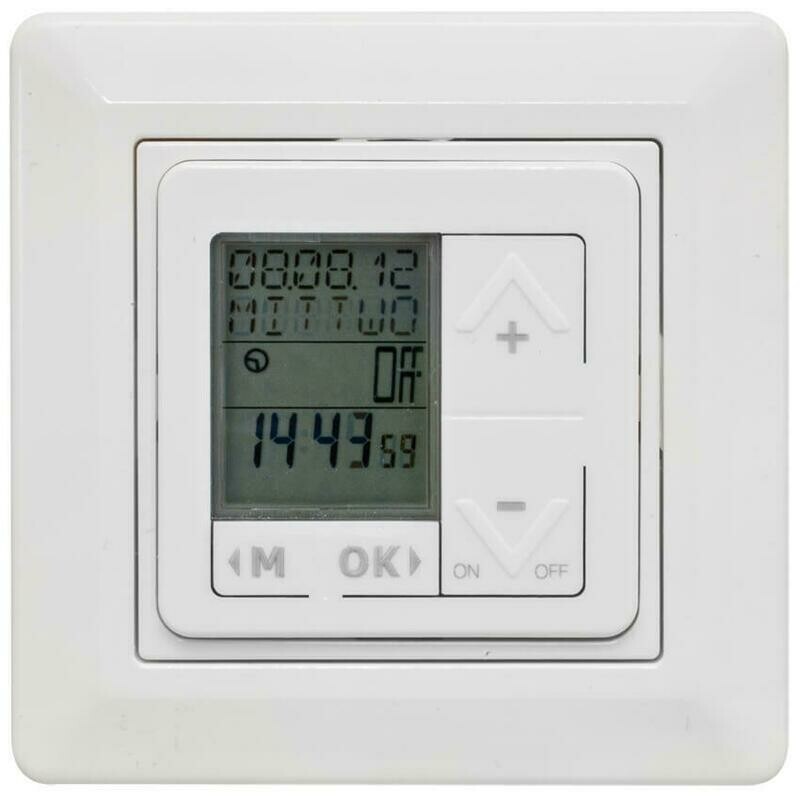 Zeitschaltuhr Unterputz LCD weiss 230V 10A Astrofunktion PALADIN 173113pro Zeitschaltuhr Unterputz LCD weiss 230V 10A Astrofunktion PALADIN 173113pro