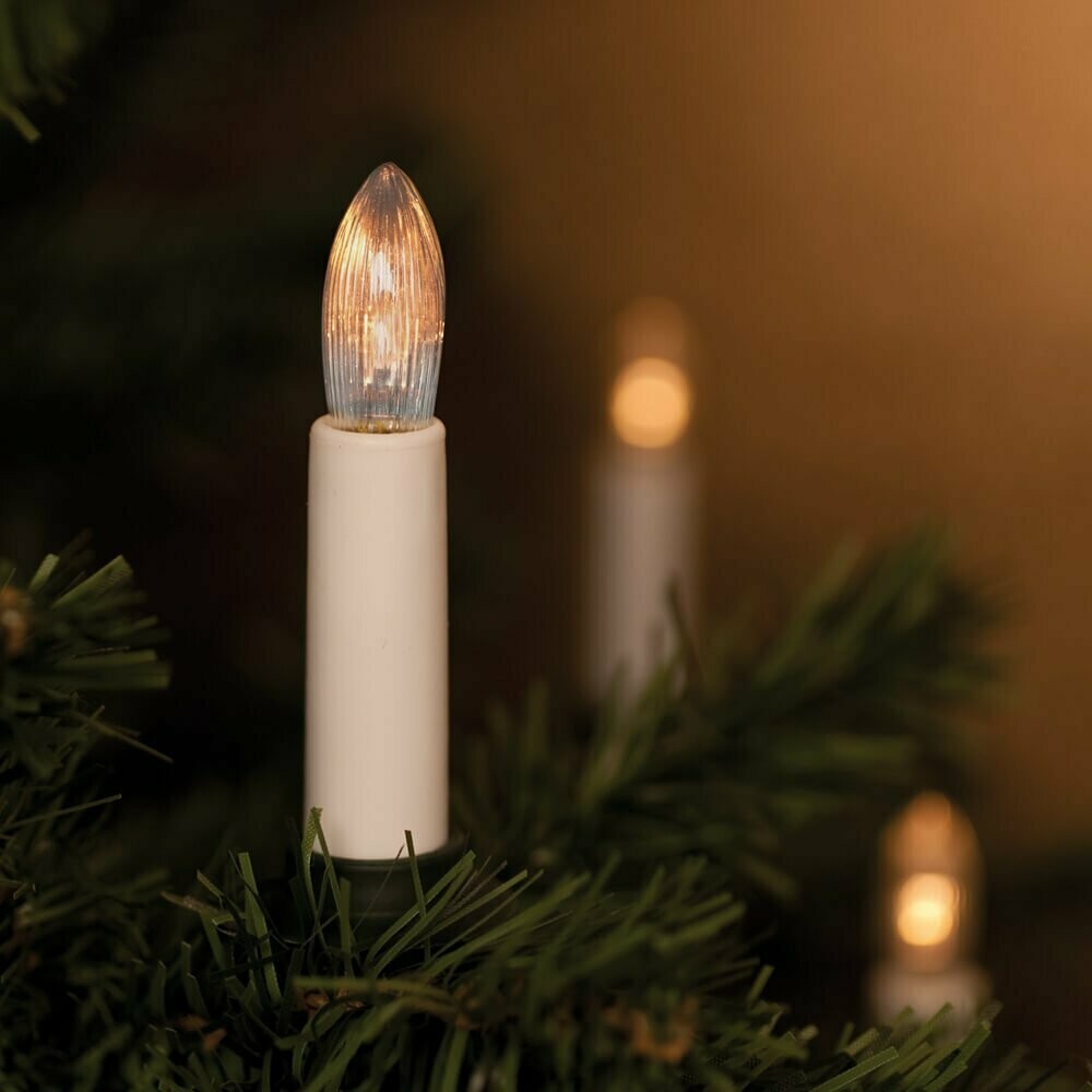 INNEN Weihnachtsbaumkette Christbaumbeleuchtung 25 x E10 10V 2,4W BEST SEASON