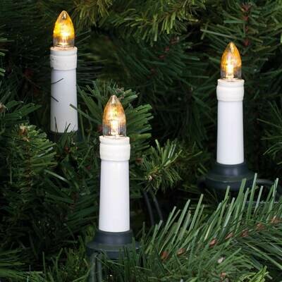 LED AUSSEN Weihnachtsbaumkette Christbaumbeleuchtung 25 x LEDs E10 0,2W Best Season