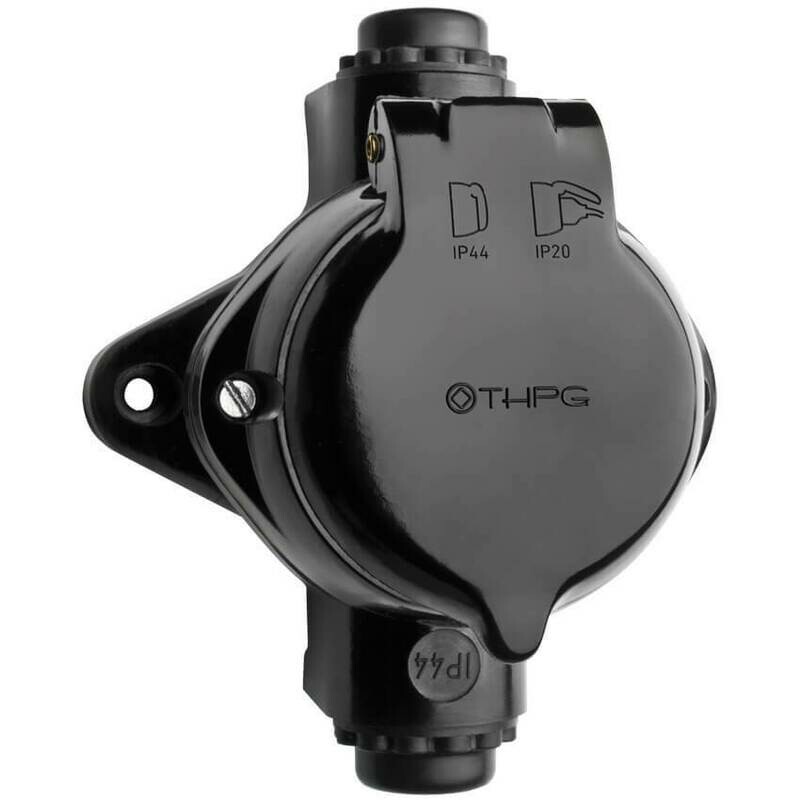 Steckdose Schukosteckdose Bakelit IP44 AP FR Aufputz Feuchtraum Retro THPG Steckdose Schukosteckdose Bakelit IP44 AP FR Aufputz Feuchtraum Retro THPG