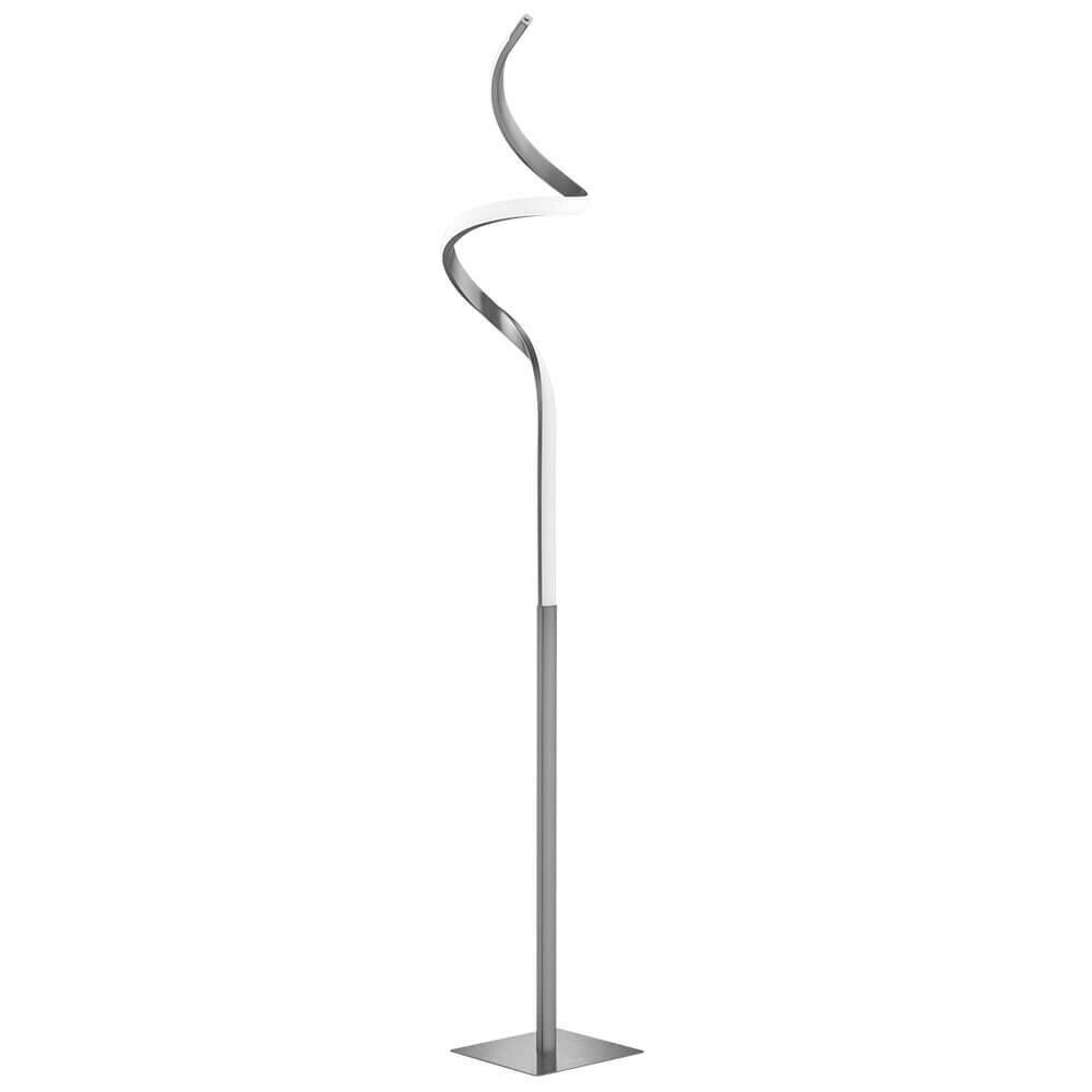LED Standleuchte Stehlampe COURSE nickelfarben 11W Höhe 145cm Reality