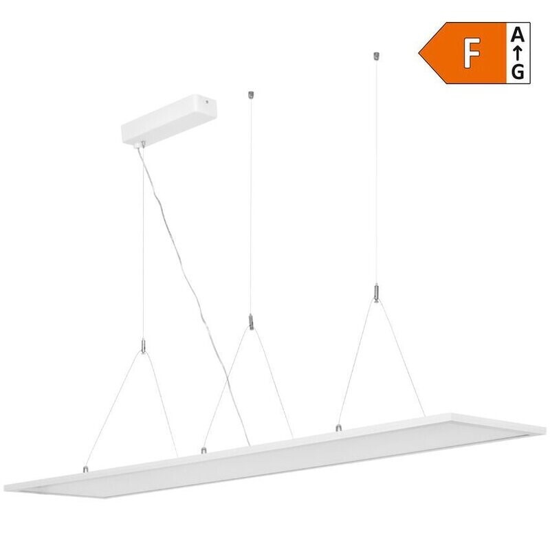 LED Pendelleuchte Hängeleuchte weiss 40W 4000lm 4000K kaltweiss 295x1195 mm